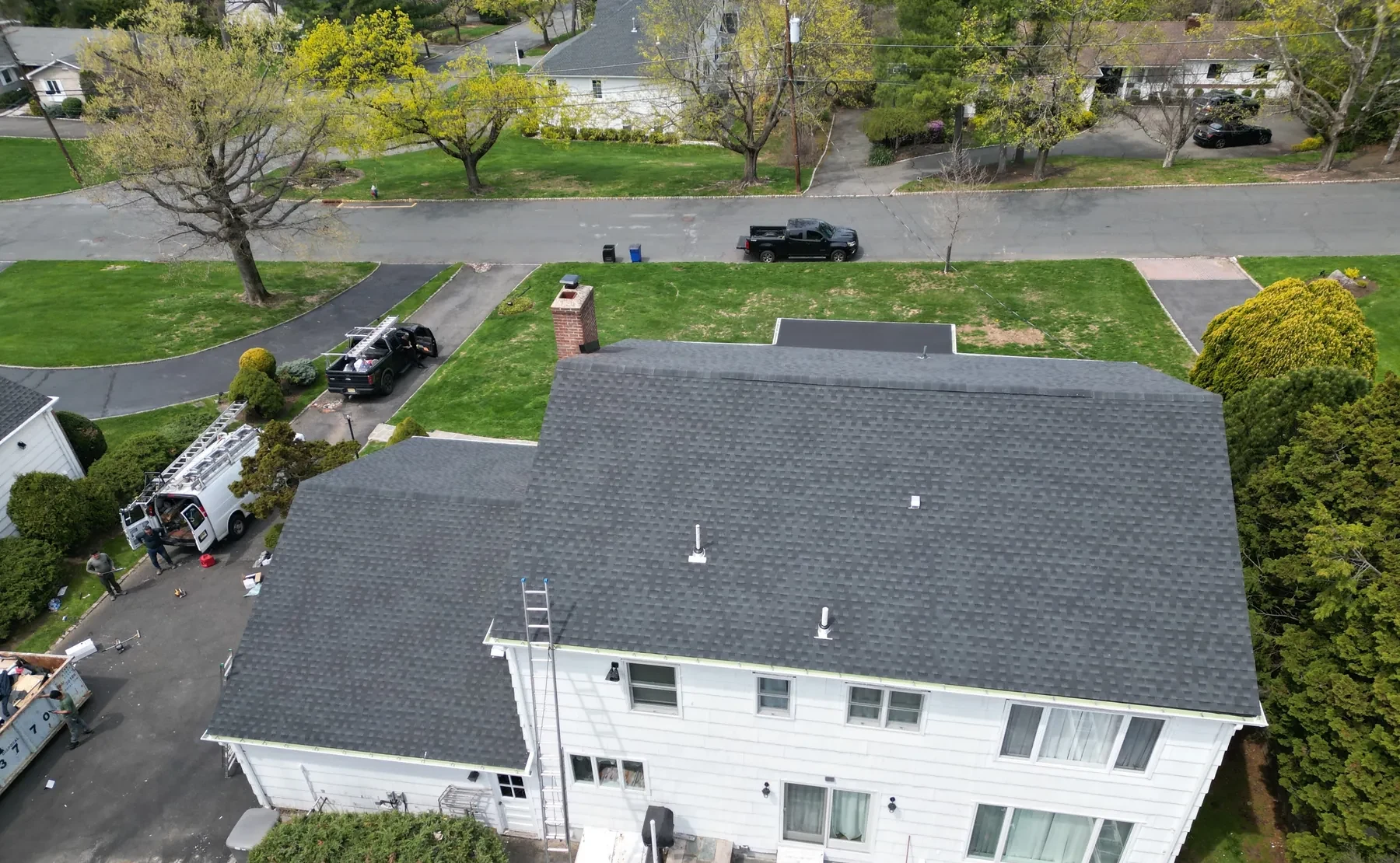 All United Construction roofing work on a New Jersey home