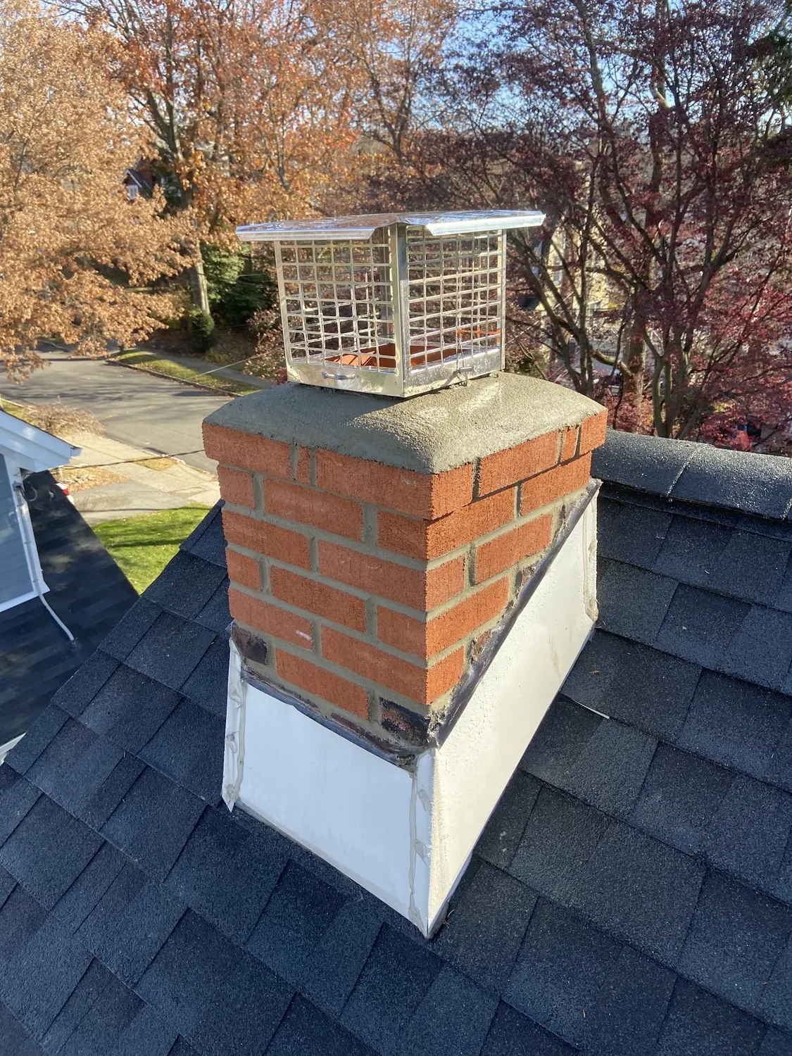 Chimney cap and masonry repair by All United Construction in New Jersey